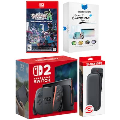 Switch 2 Video Game Console with Pokemon Legends: Z A, MightySkins