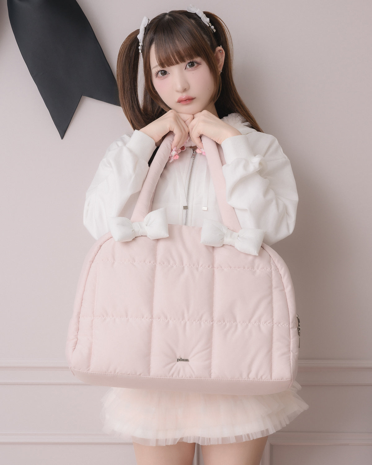 ボリュームリボンキャリーオンボストンバッグ – pium