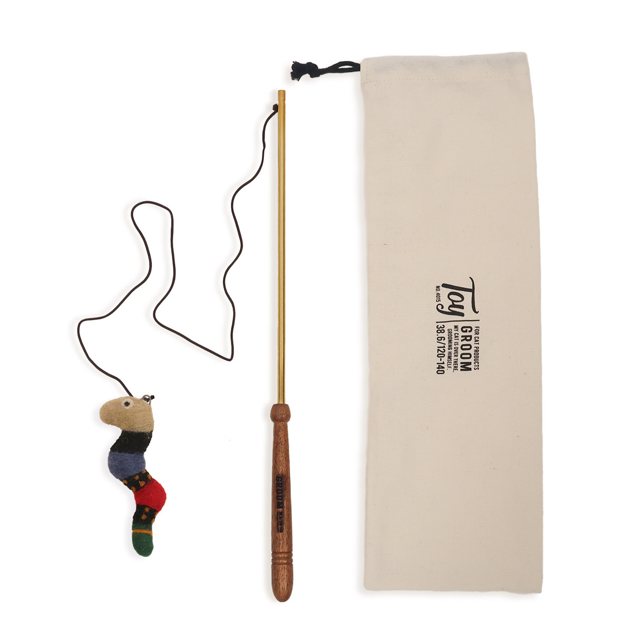 CAT TEASER / おもちゃ ねこじゃらし 釣竿セット- へび 【972310016