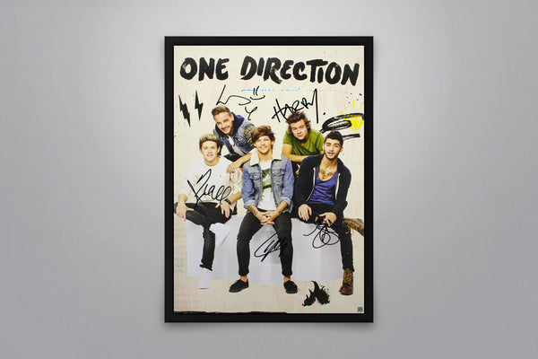 One Direction Signed Poster with COA