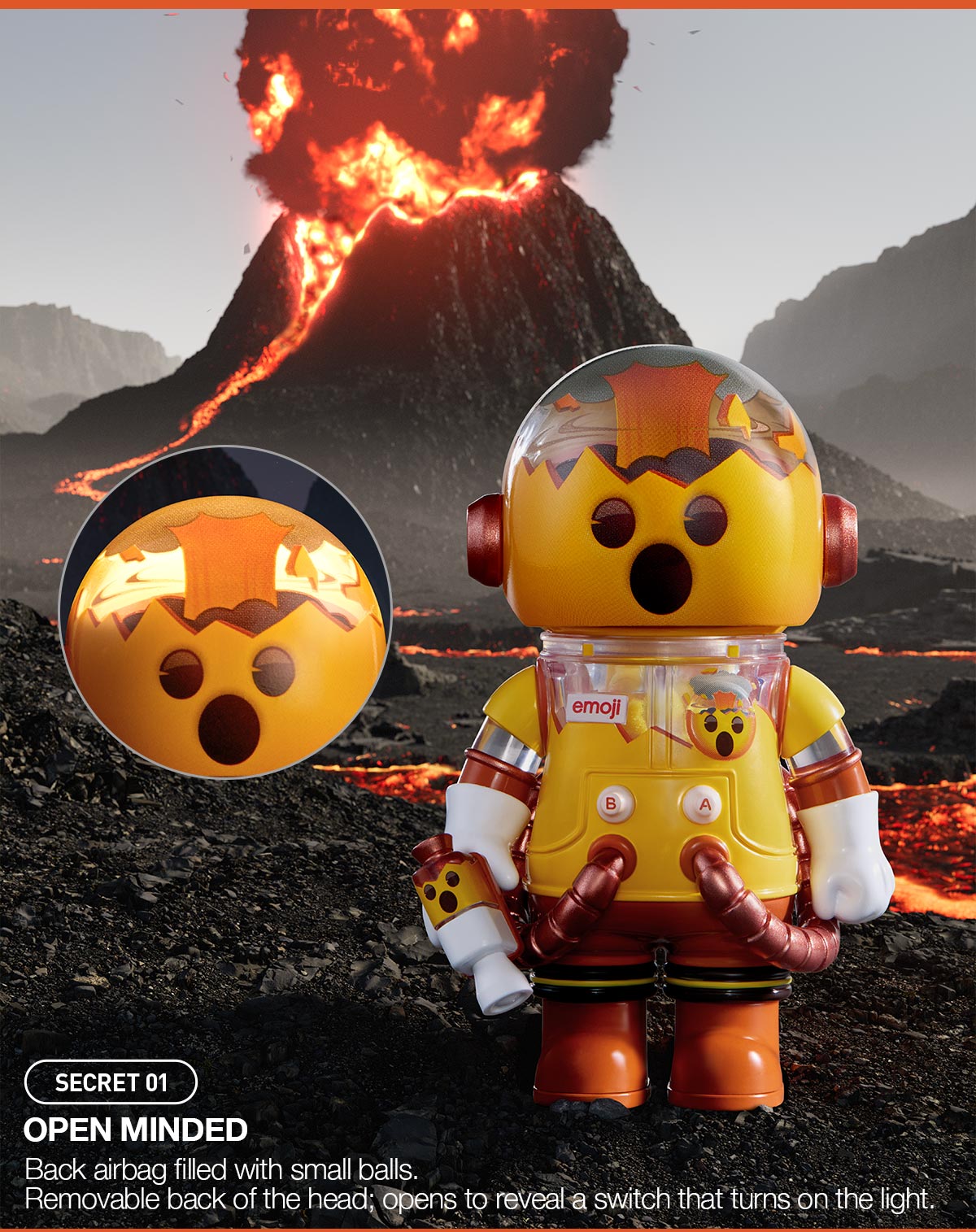MEGA SPACE MOLLY 100% × emoji™ Series - POP MART (Canada)