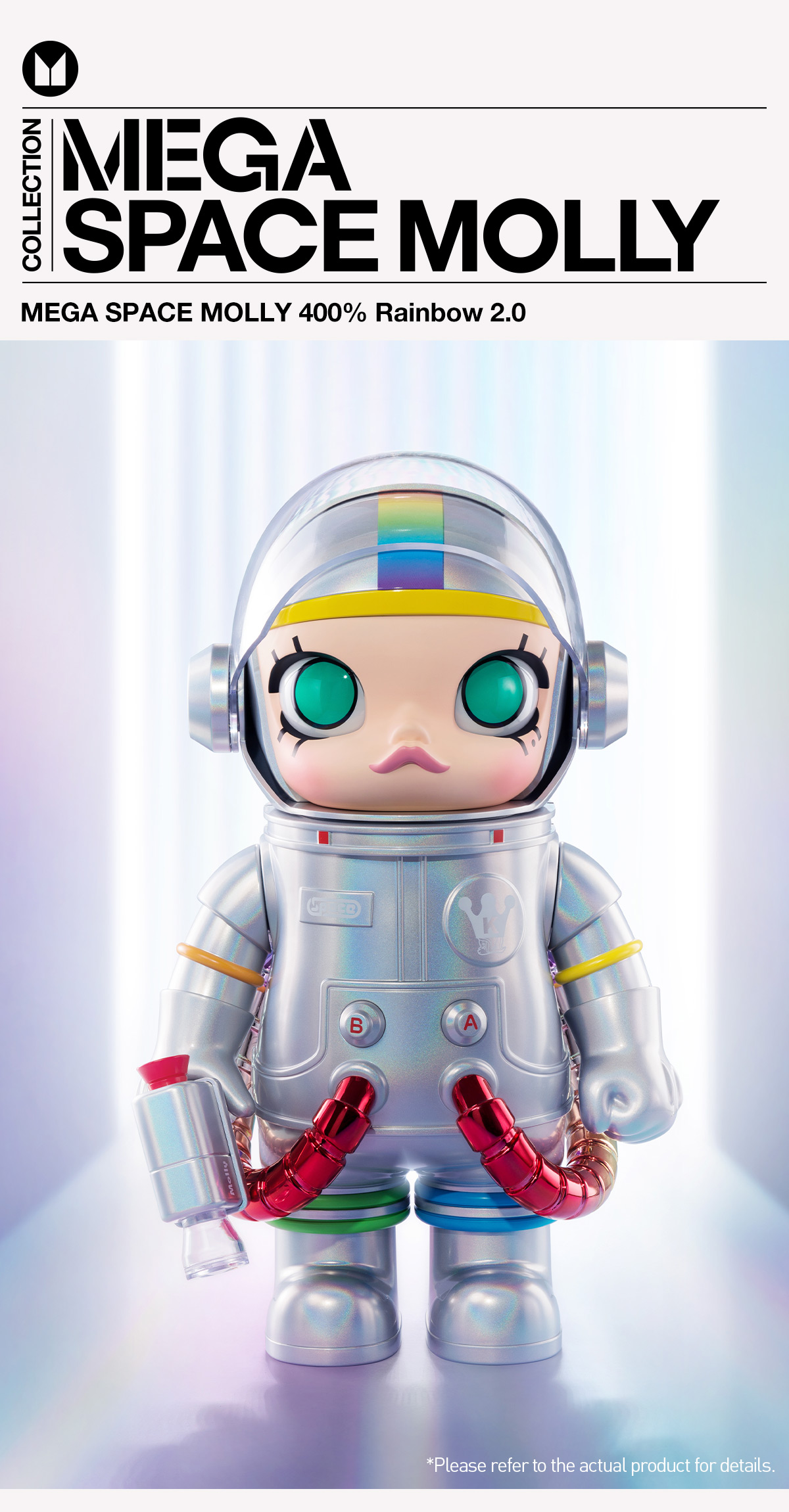 MEGA SPACE MOLLY 400% Rainbow 2.0 - POP MART (United States)