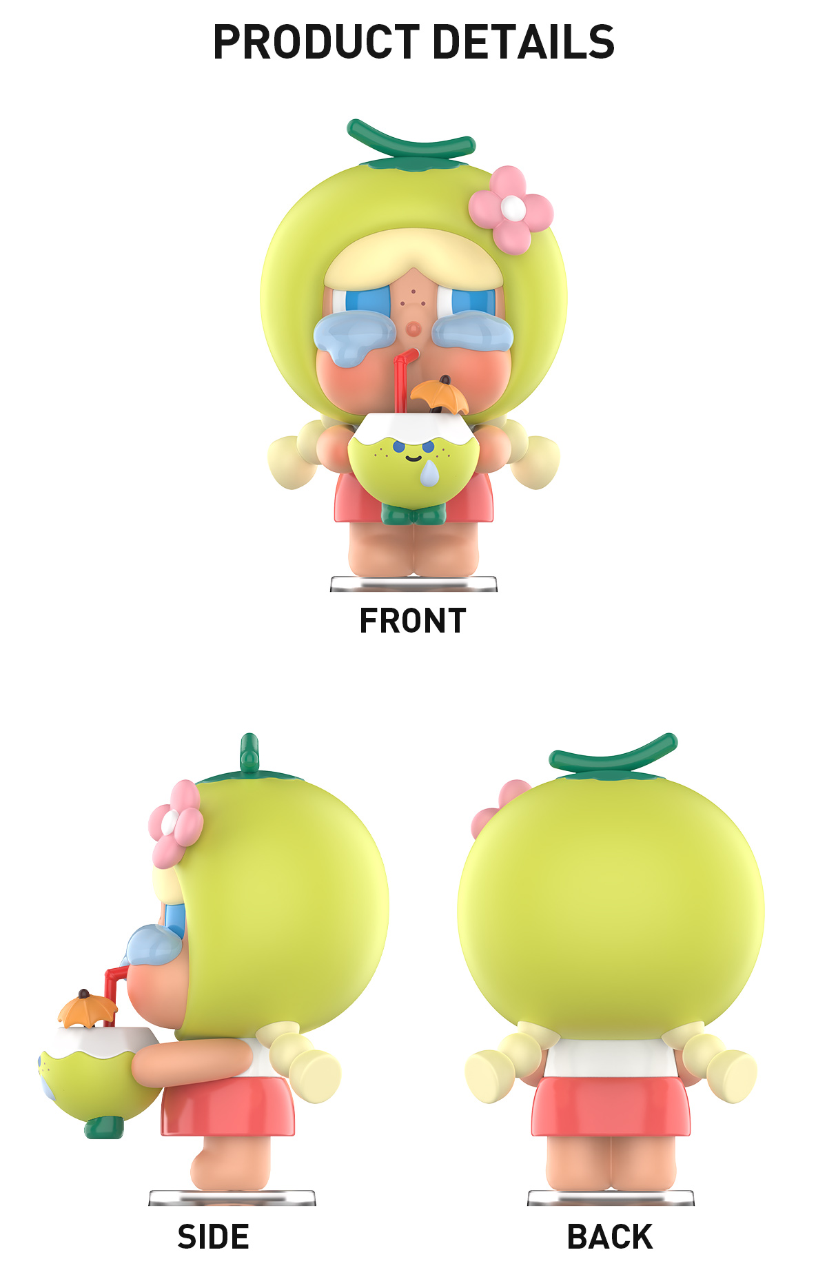 Crybaby Coconut Figure-Green - POP MART (United States)