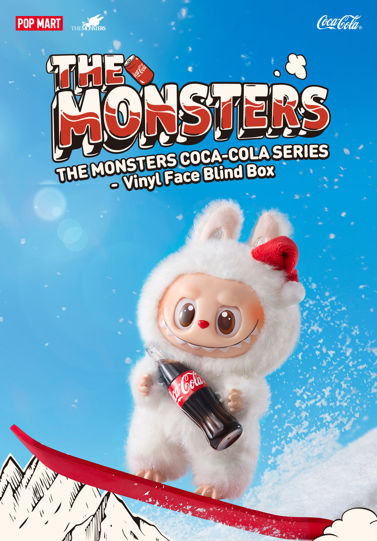 POP NOW:THE MONSTERS COCA-COLA SERIES-Vinyl Face Blind Box - POP