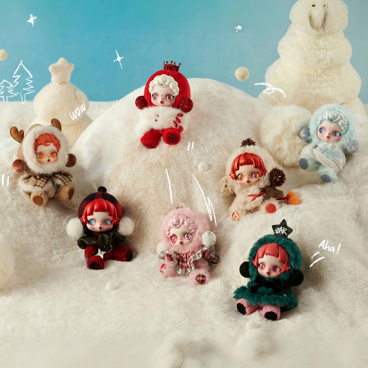 SKULLPANDA Winter Symphony Series Plush - POP MART (Japan)