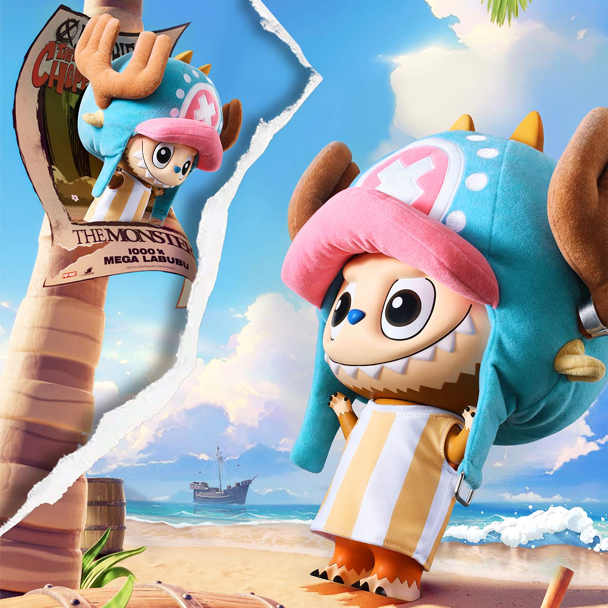 MEGA LABUBU 400% TONY TONY CHOPPER - POP MART (Japan)