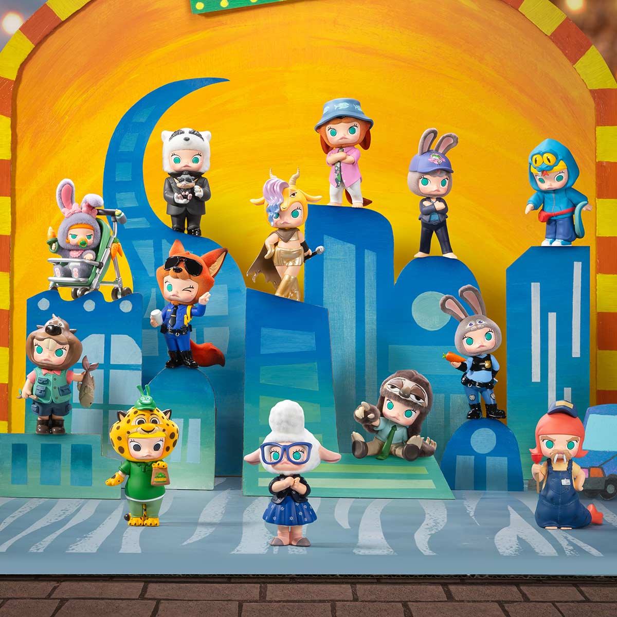 MOLLY × Zootopia Co-branded Series Figures - POP MART (Japan)