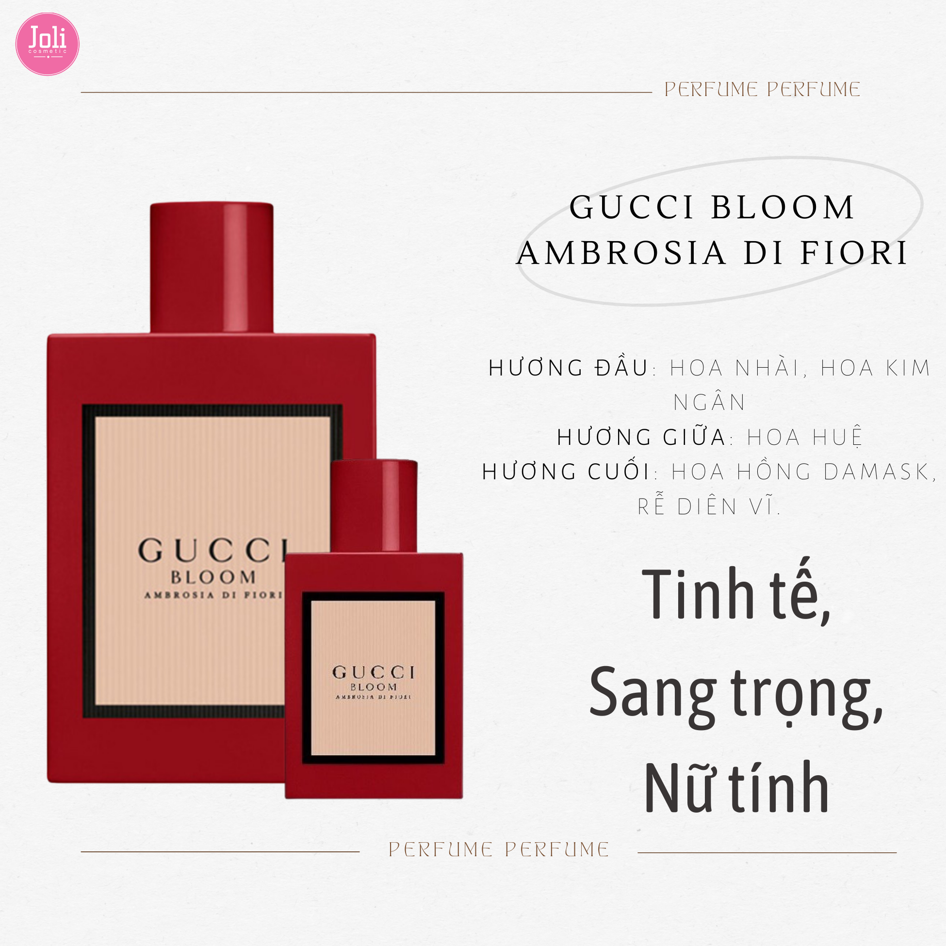 Nước Hoa Nữ Gucci Bloom Ambrosia Di Fiori EDP 100mlNước Hoa Nữ