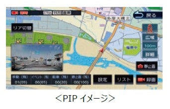 ナビ連携 デジタルルームミラー型ドライブレコーダー「DRV-EMN5700」を