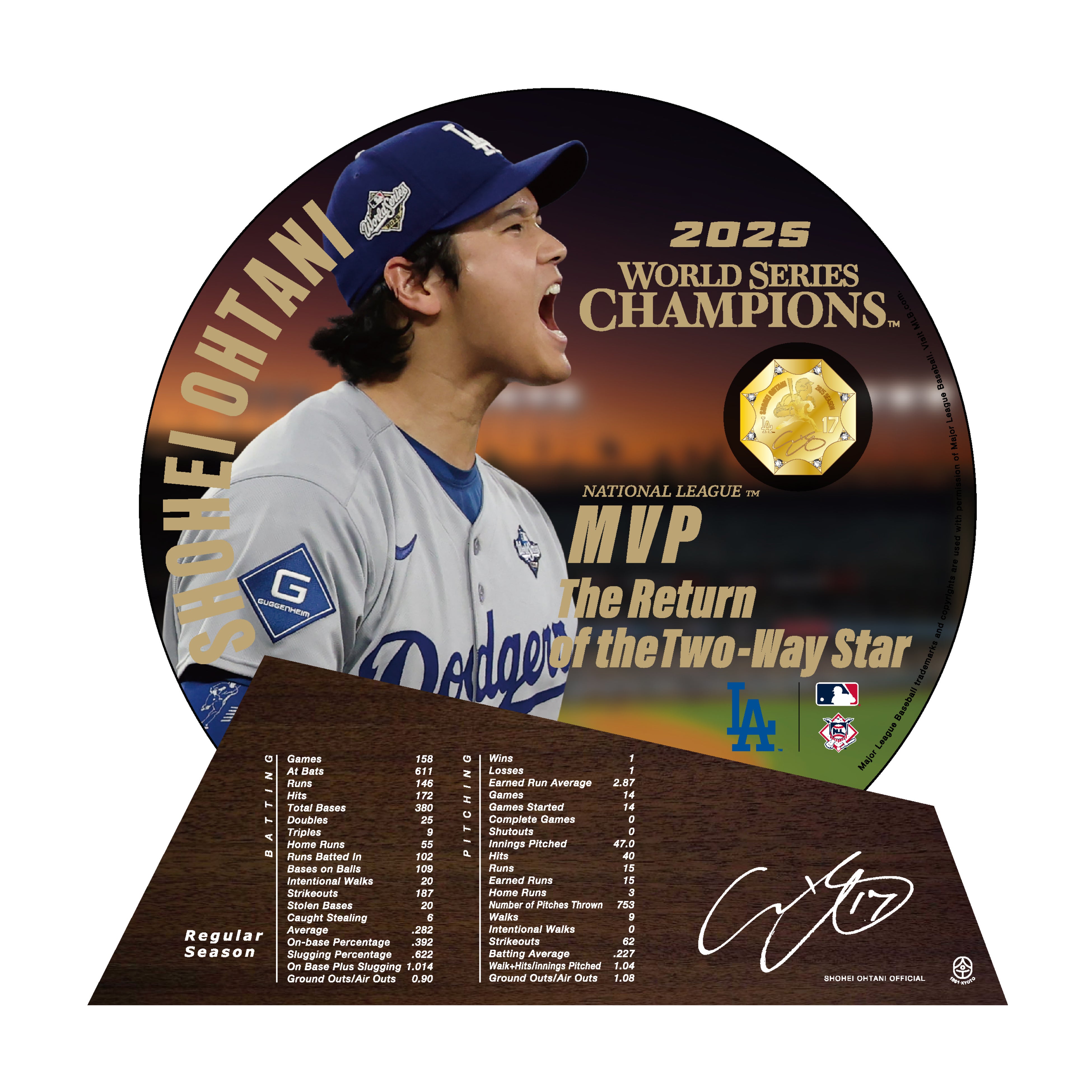 大谷翔平選手 2025シーズン ワールドシリーズ優勝、MVP受賞記念 正規