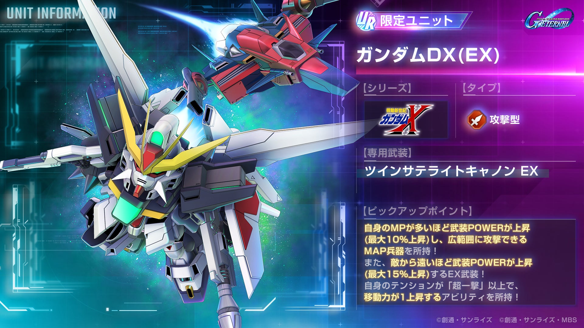 SDガンダム ジージェネレーション エターナル』メインステージ「機動新