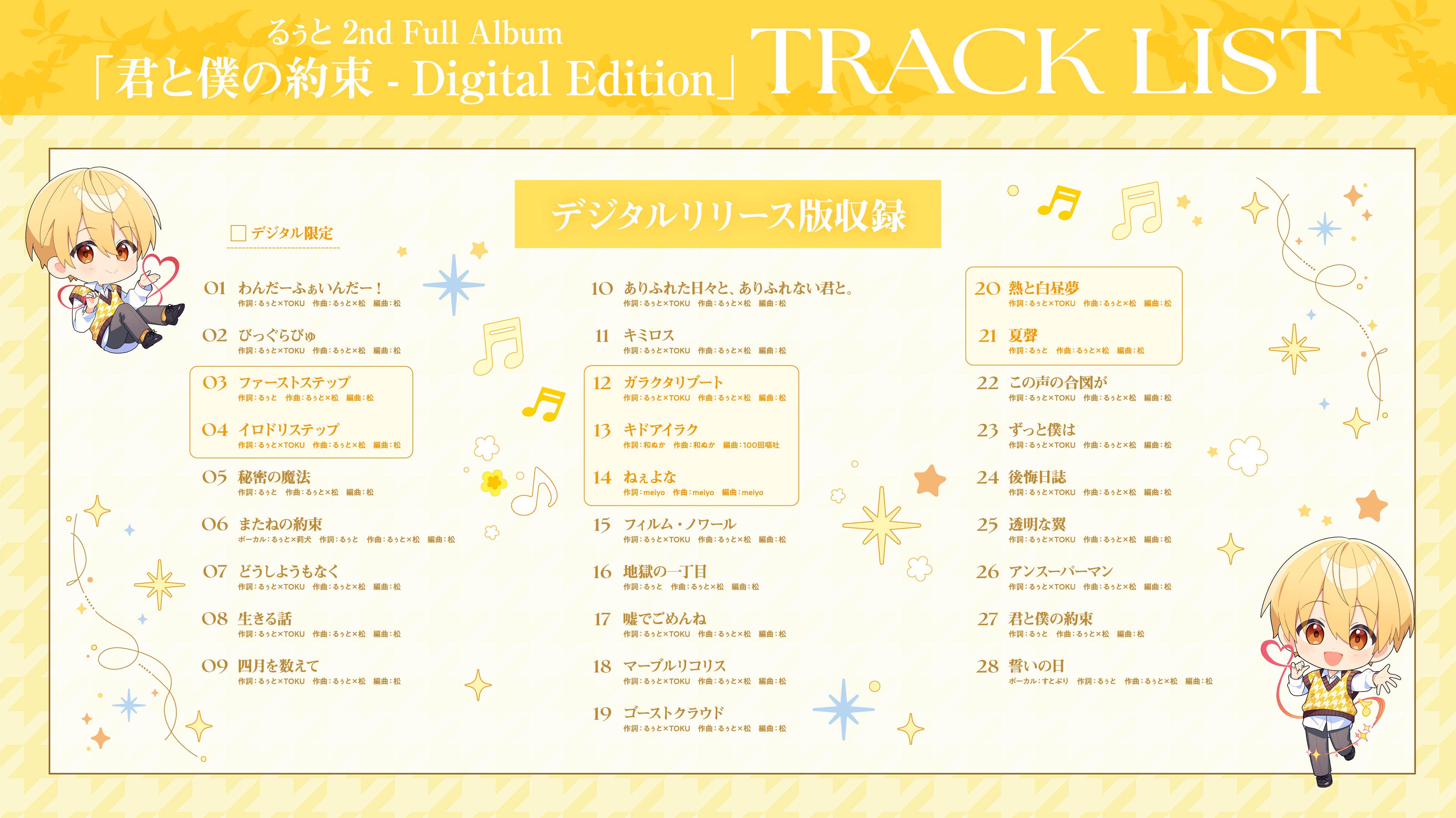 るぅと(すとぷり)、自身が手がけた2ndフルアルバム『君と僕の約束』の