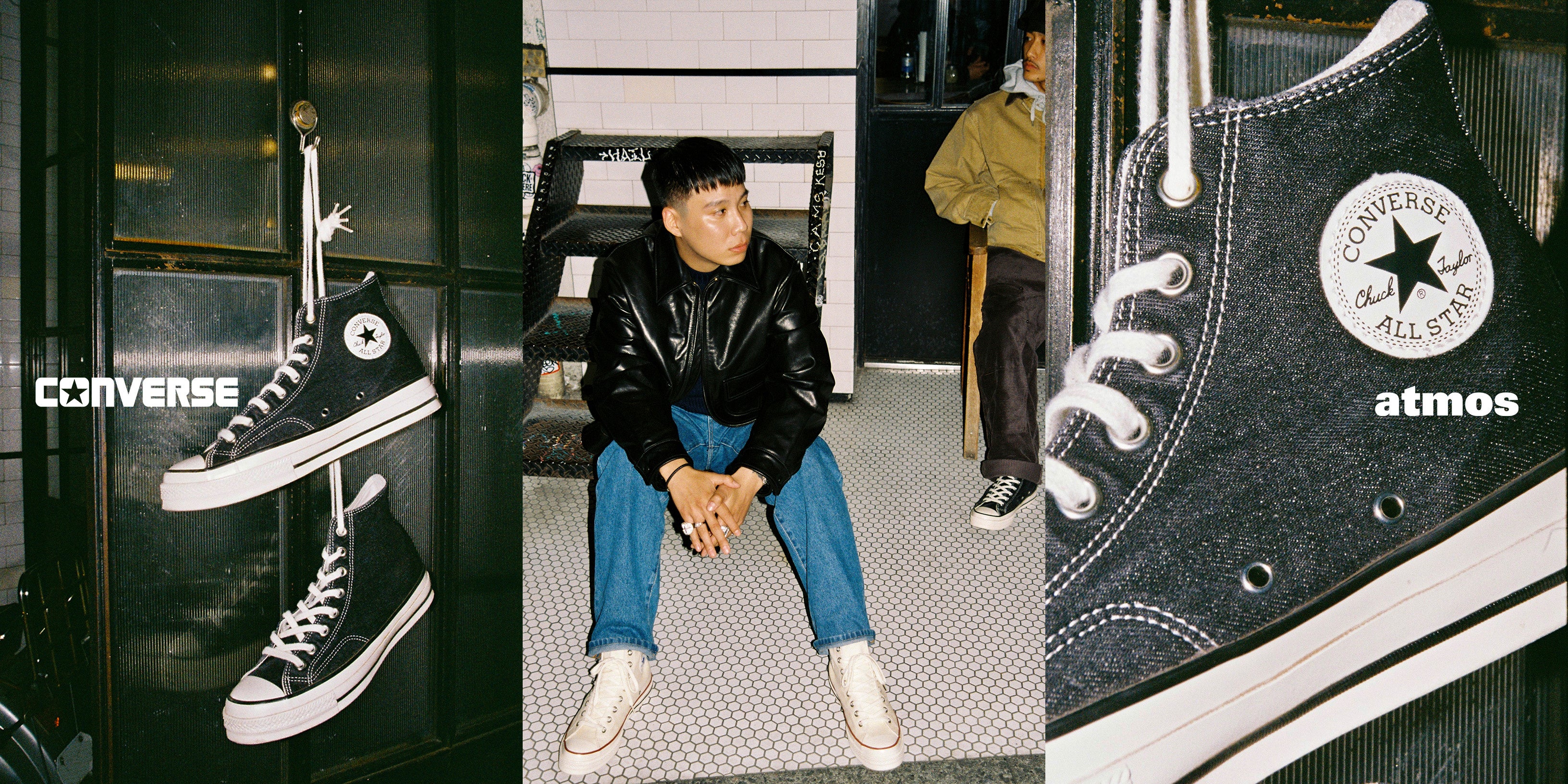 atmos」が「CONVERSE」の別注モデル​『ALL STAR LGCY HI “DENIM