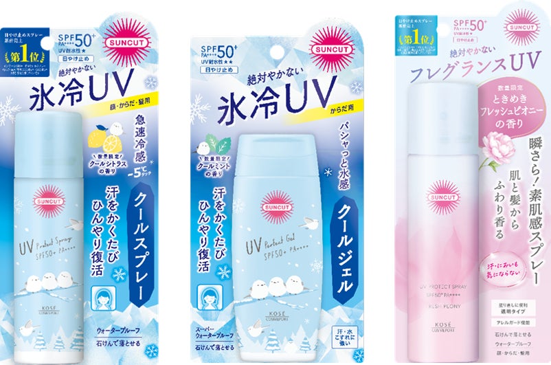 絶対やかない氷冷UV～『サンカット®』から、汗をかくたびひんやり