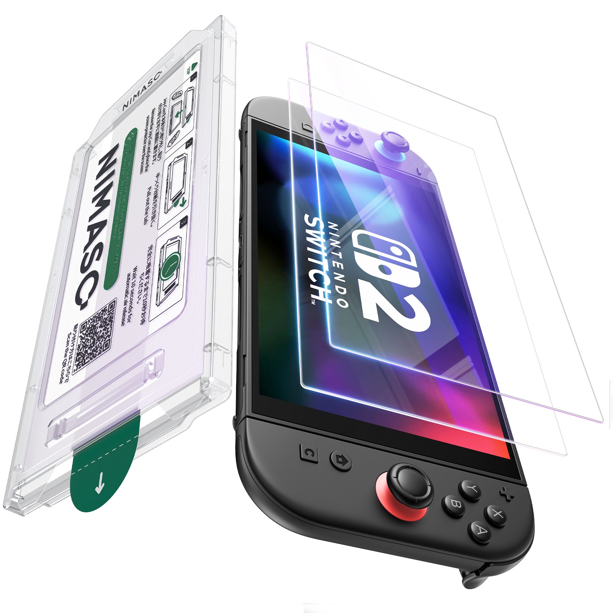 NIMASO Nintendo Switch 2 専用 画面保護 フィルム 新発売。抽選で