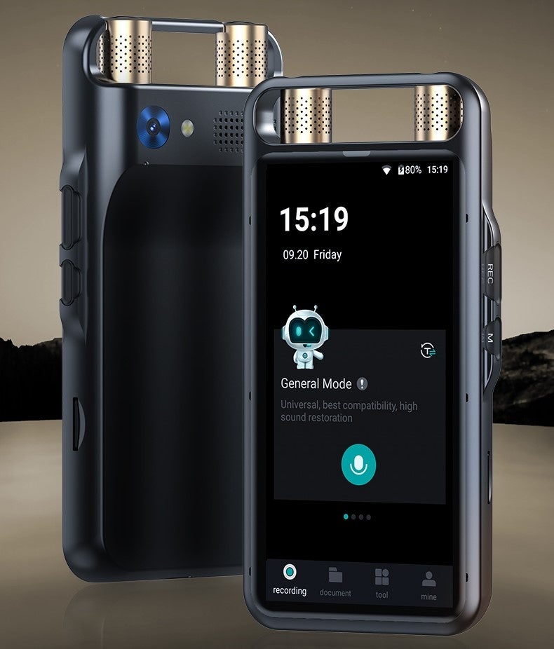 AI voice recorder M5】が応援購⼊サービス「Makuake」にて登場