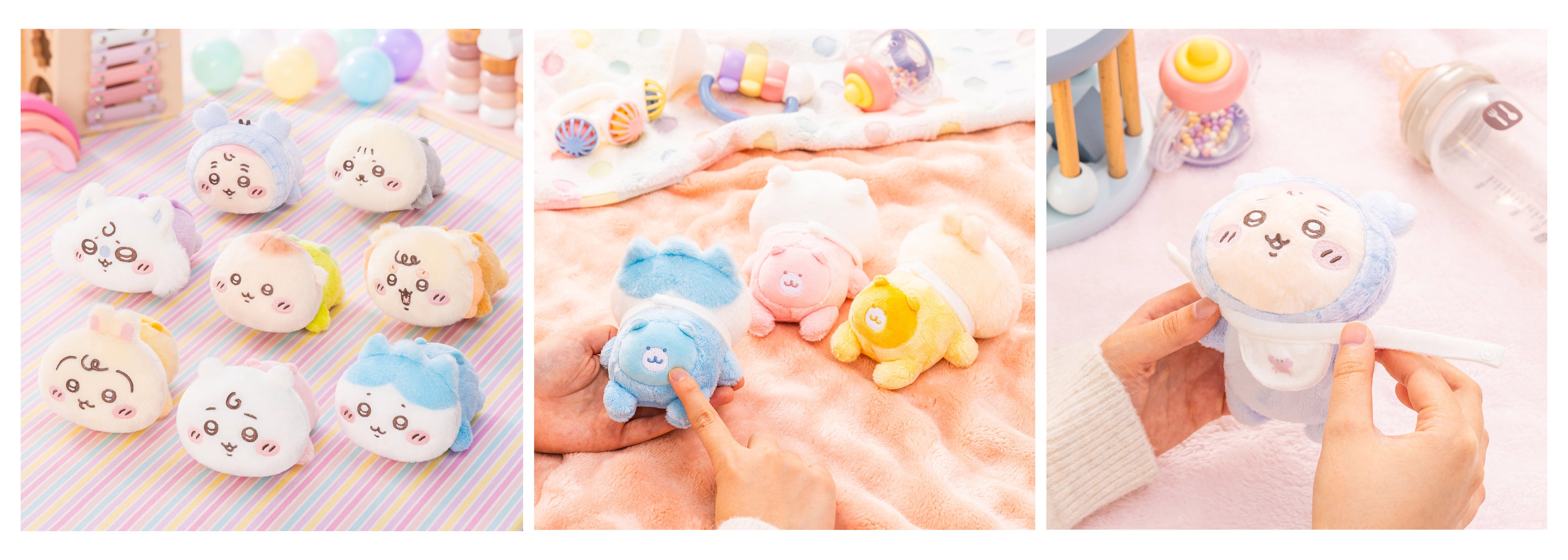 おまるに座ったマスコットやハイハイぬいぐるみが登場！「Chiikawa