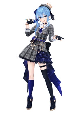 牛角×VTuberグループ「ホロライブ」の星街すいせいコラボ 全長29cmの