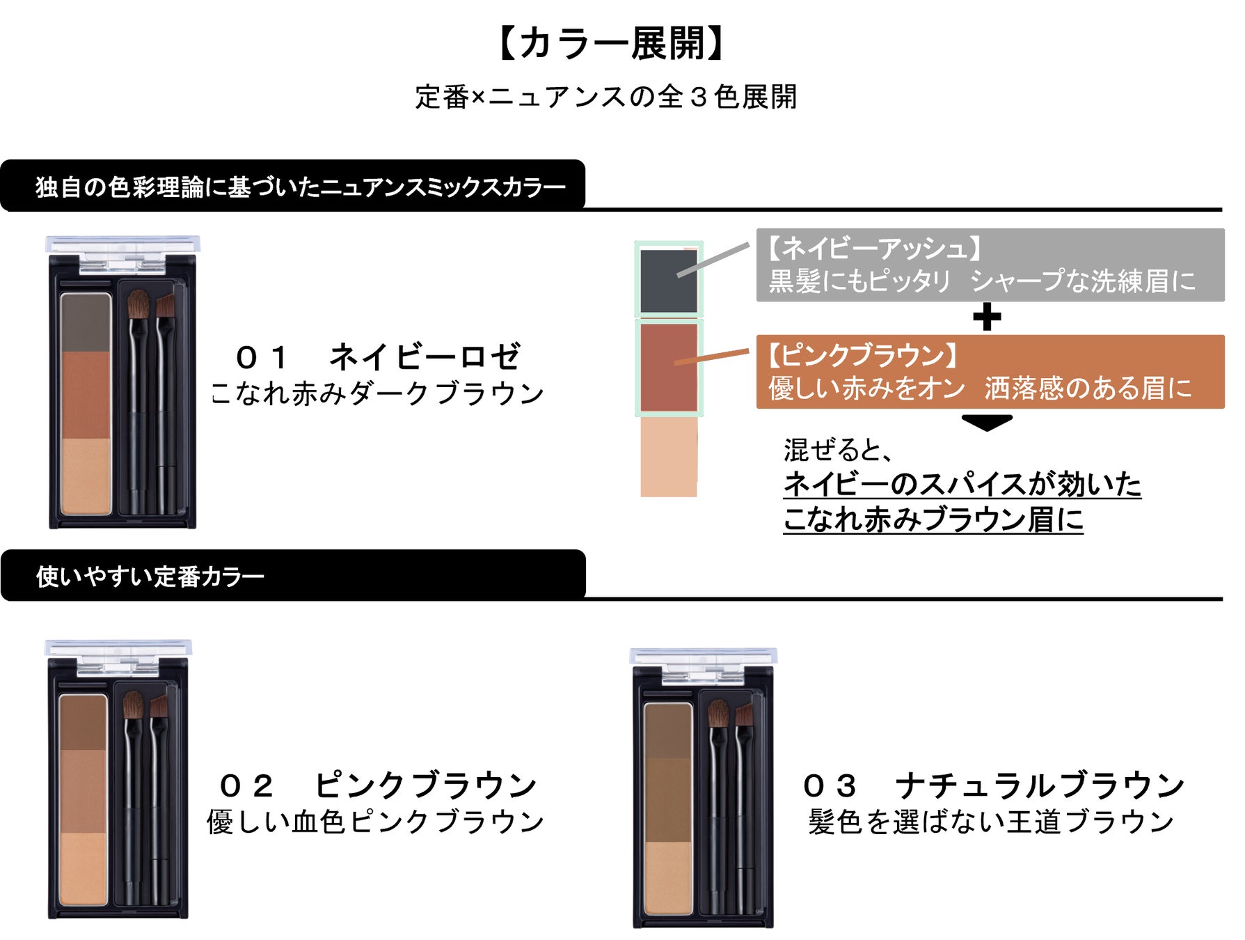 スージー エキスパート ミックスアイブロウ パウダー 全3色 2023
