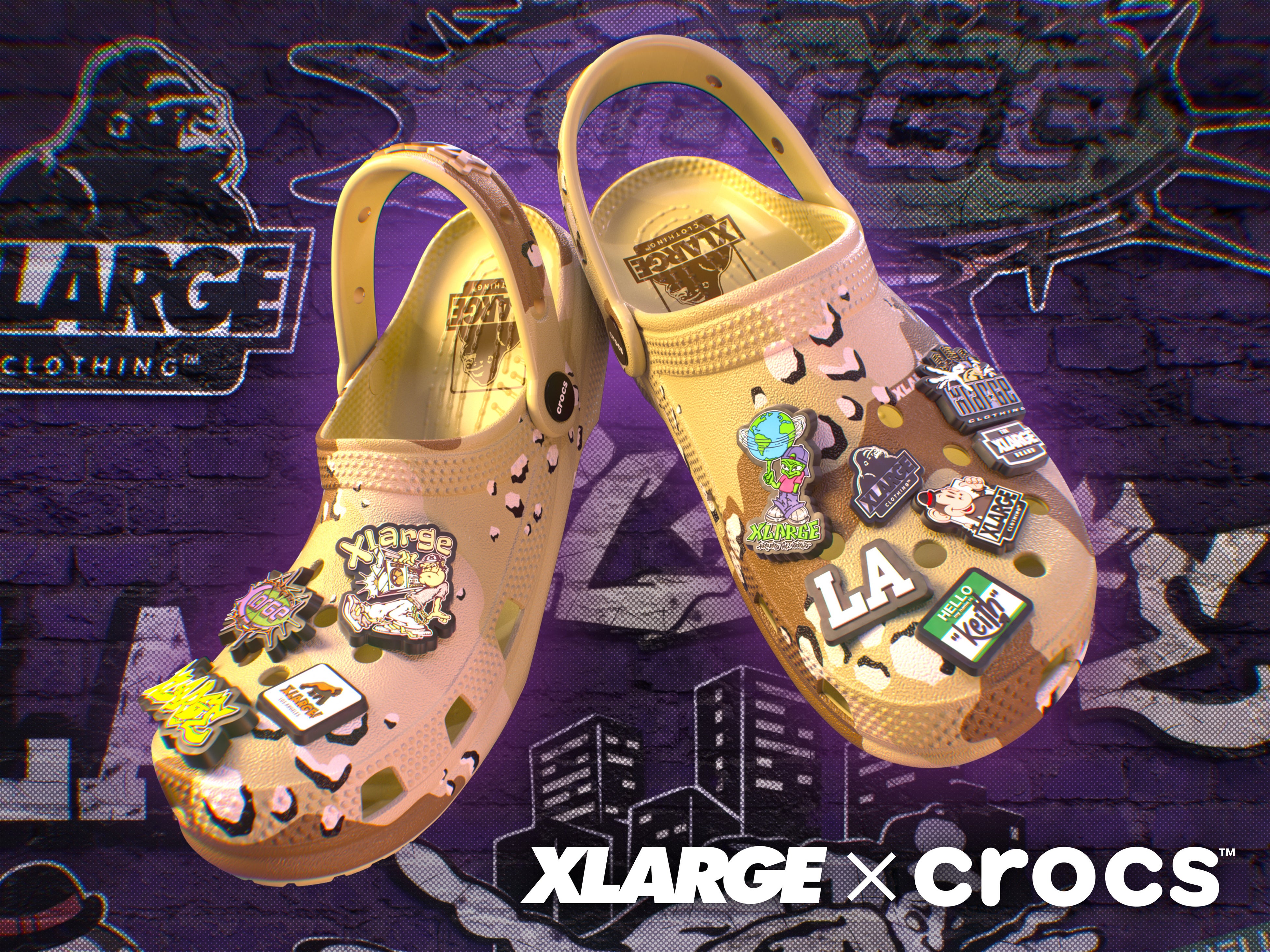 XLARGE」とクロックス™によるコラボレーションアイテムが10月12日より