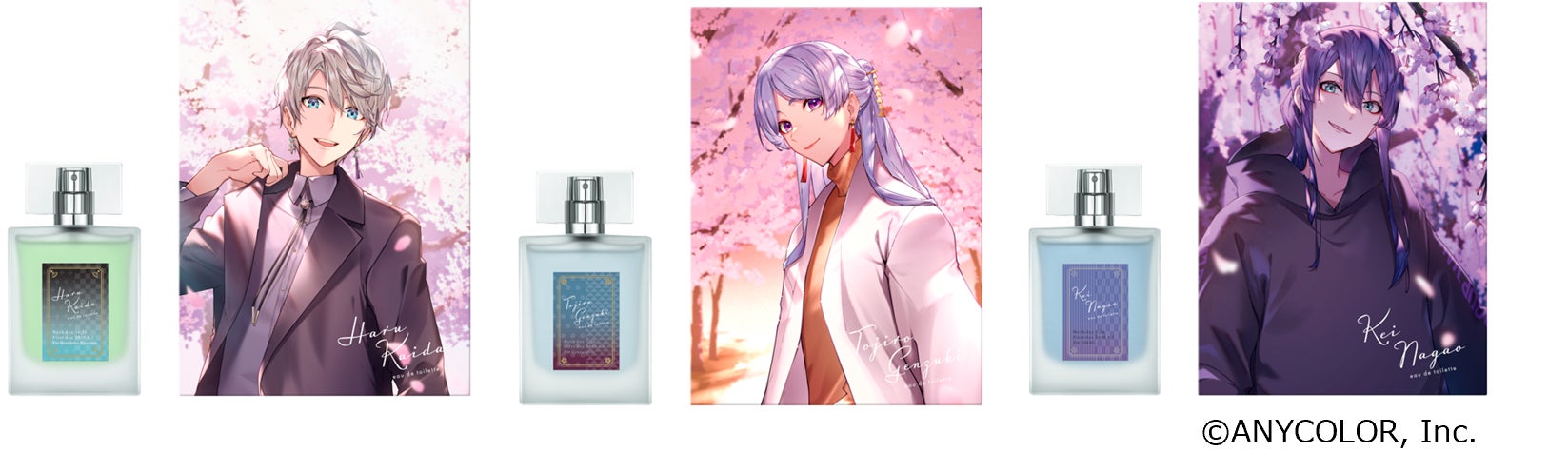 バーチャルライバーグループ「にじさんじ」×Anidealフレグランス第二弾