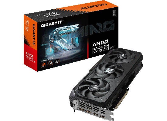 GIGABYTEから、Radeon RX 9070 XT、RX 9070 トリプルファン搭載