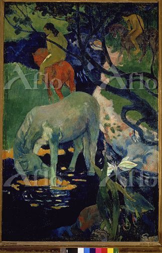 ゴーギャン 「白い馬」 [944000]のアート作品 - アフロ