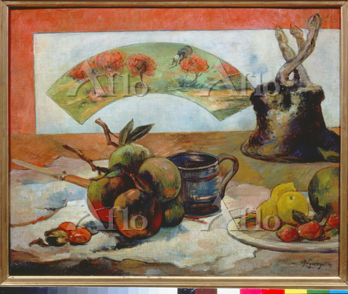 ゴーギャン 「扇面のある静物」 [943998]のアート作品 - アフロ