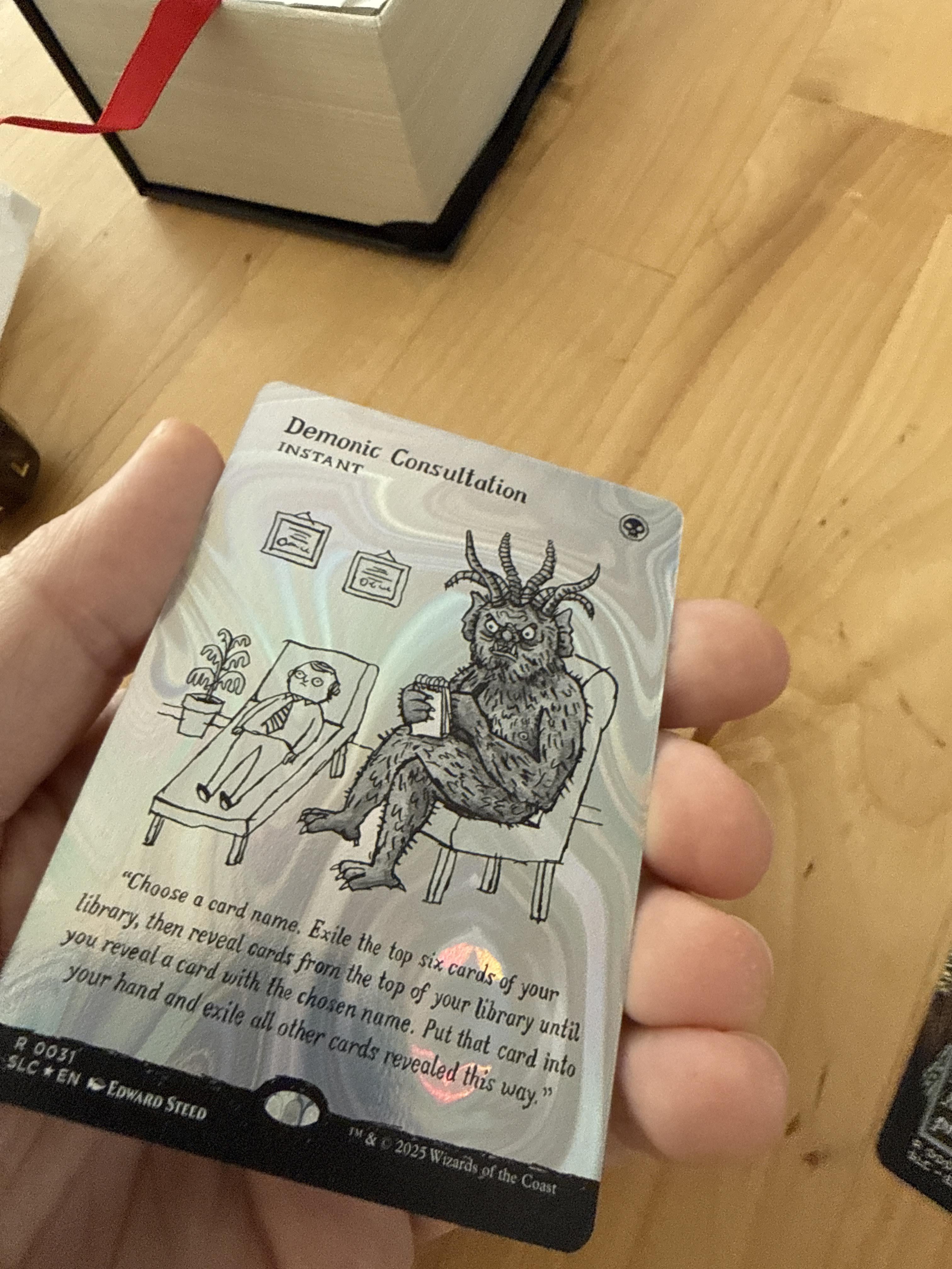 Demonic Consultation Halo Foil! : r/secretlair_collectors