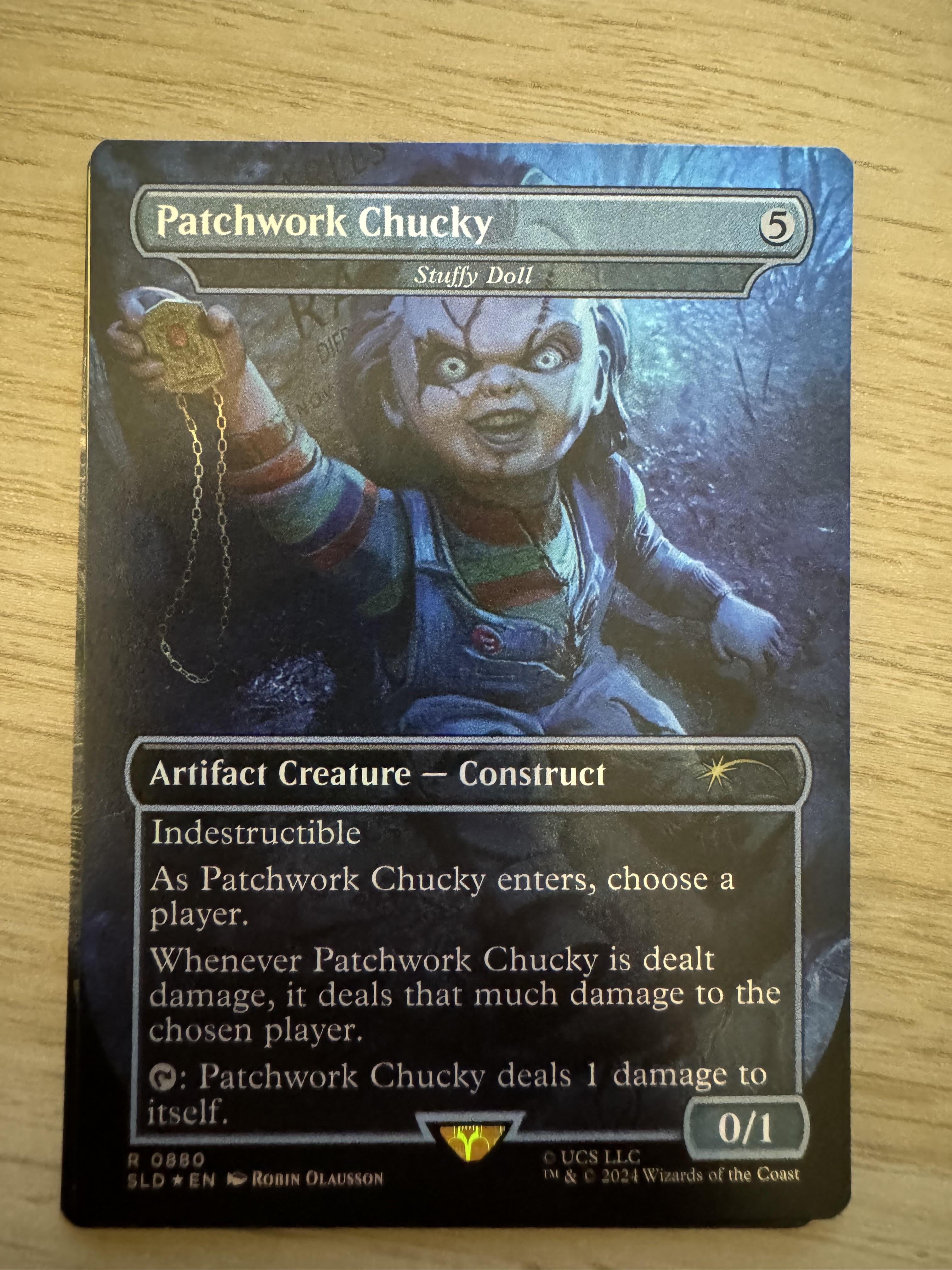 SLD] Patchwork Chucky (Chucky Secret Lair Bonus Card) : r/magicTCG