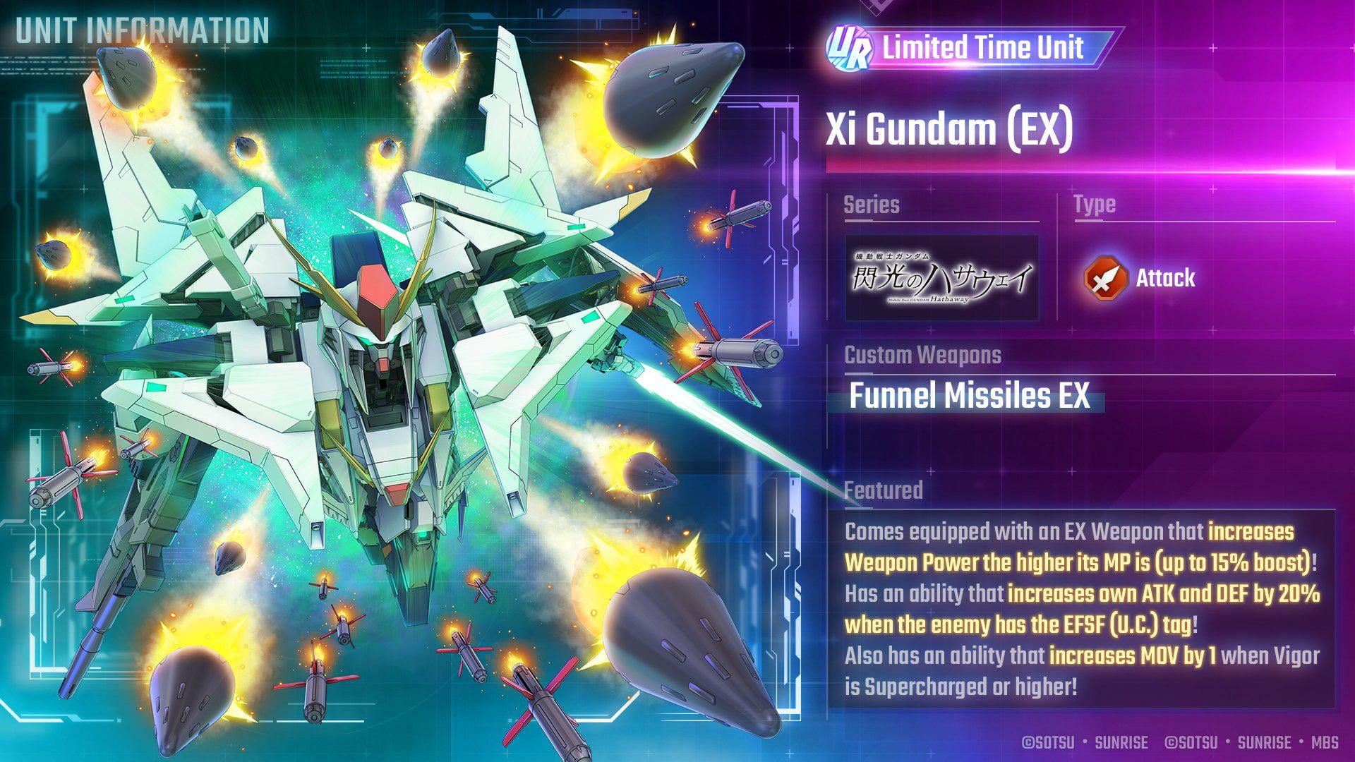 Xi Gundam (EX) preview : r/SDGundamGGeneration