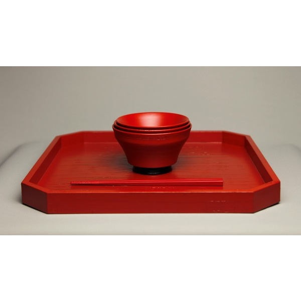 角切三ツ椀折敷 | プレミア和歌山