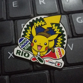 テレビ東京の“ピカチュウ”ピンバッジがリオ五輪会場で大人気 欲しがる