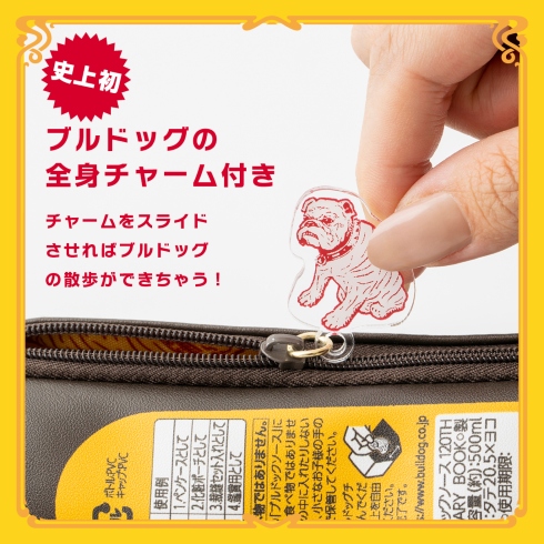 ブルドックソースの「ウスターソース」「中濃ソース」そっくりポーチ