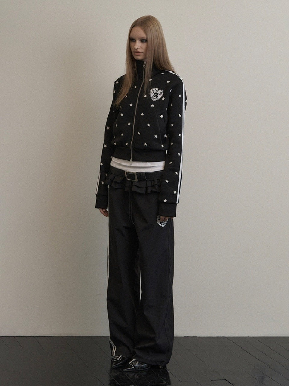 SETUP‐EXE】STAR SPORTY ZIP-UP / 【セットアップエグゼ】スター