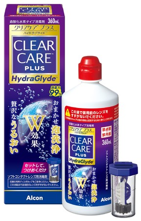 99%1の消毒力に、うるおい持続成分をプラス 日本アルコン、つけおき