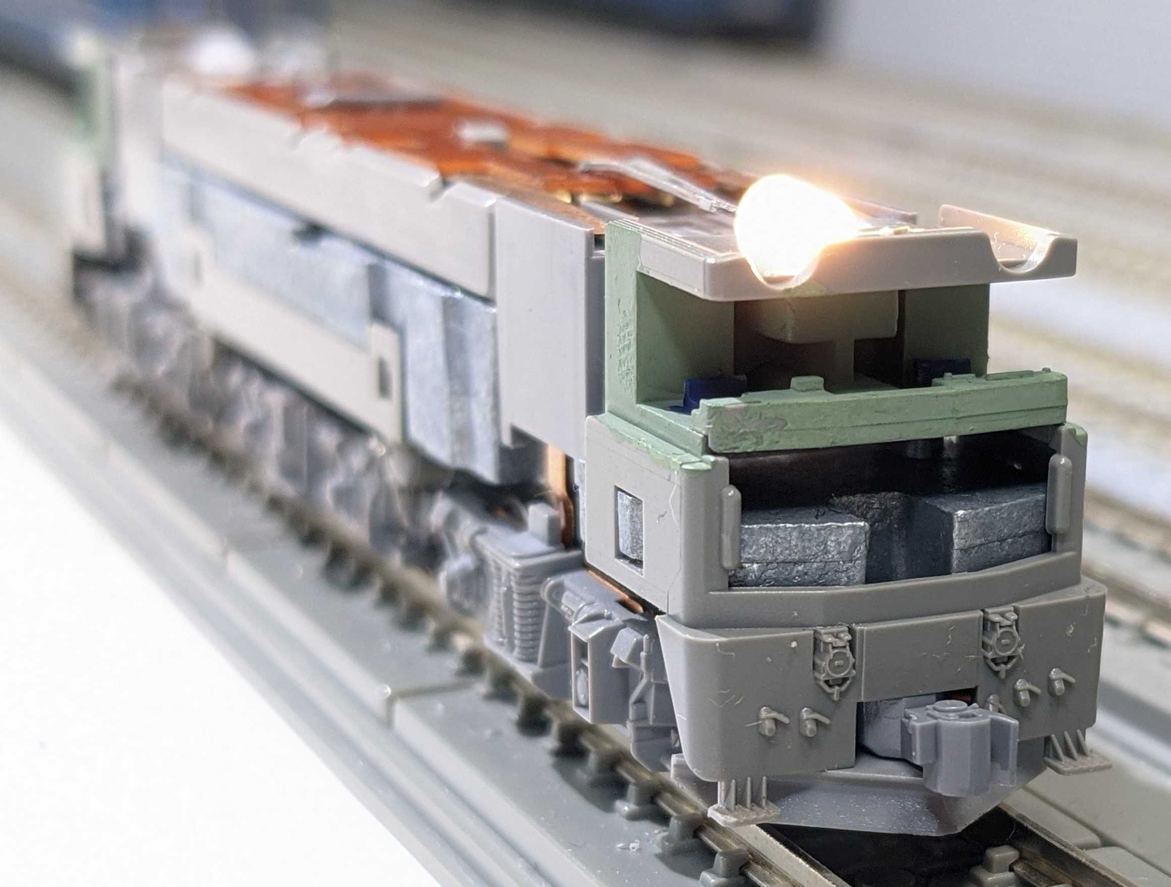 🔵🔧kato 3043 EF64 0番台 JR貨物色 全検 🟢試運転 - 竹ノ塚総合車両