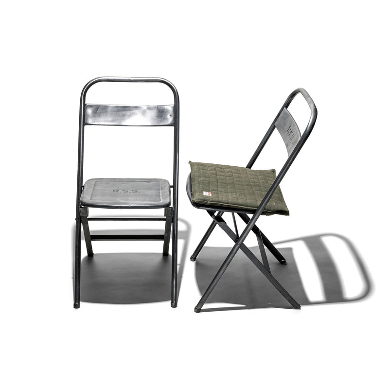 VINTAGE STEEL FOLDING CHAIR / Natural – PUEBCO ONLINE STORE