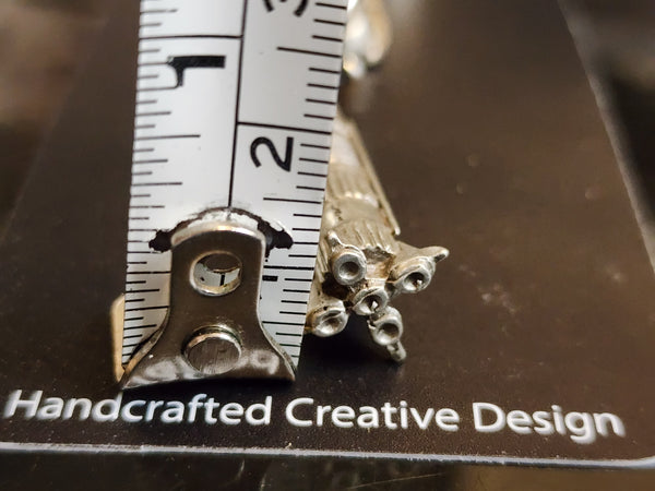 NASA 3D Saturn V Rocket Pewter Keychain – Liberty Aviation Museum PX