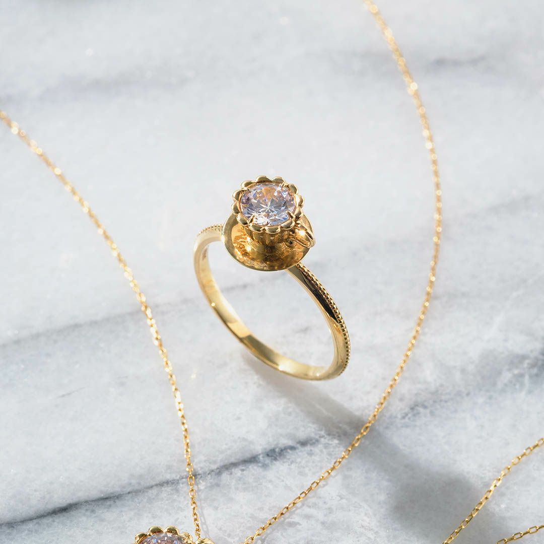 残り1点】【K10】ティーカップ リング | Q-pot. ONLINE SHOP