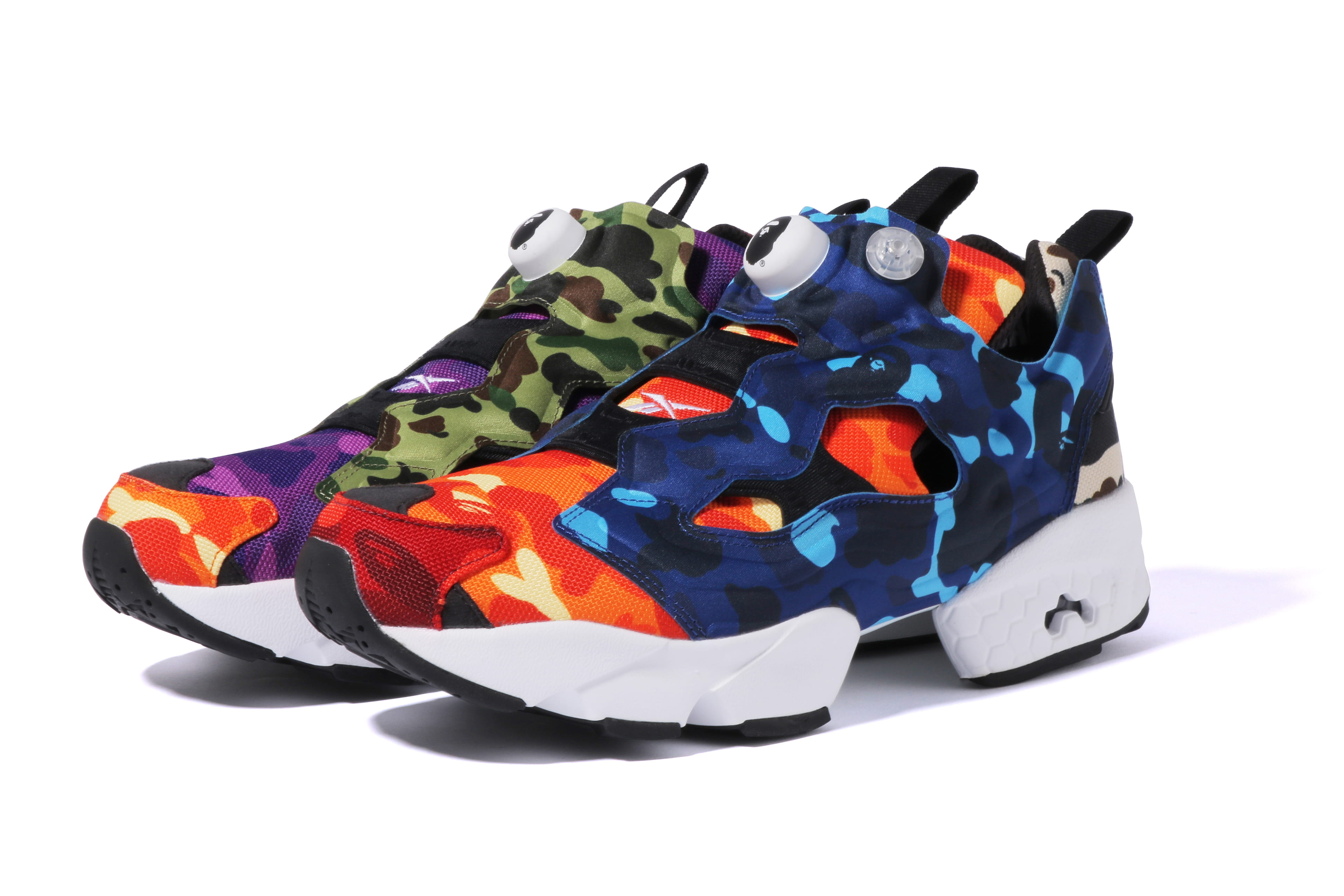 A BATHING APE®︎ × Reebok コラボ製品のクラブシーとインスタポンプ