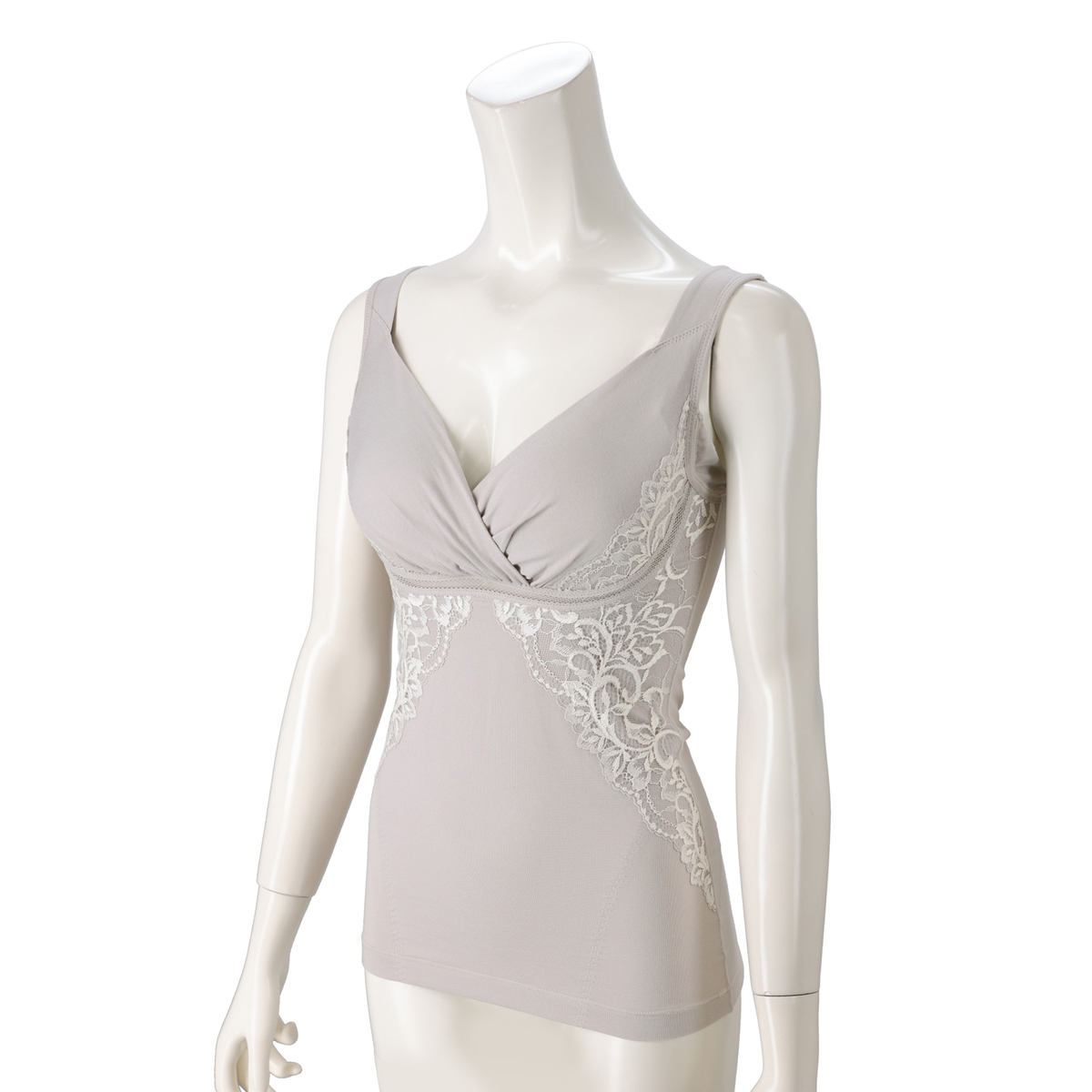 BRNYピース 綿混キャッチャーカップレースブラキャミ ブラデリス