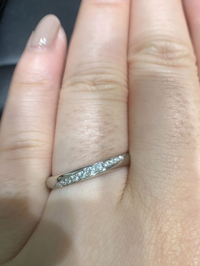 彼の男性用リングのこだわりもあり、来店前からベルヴェデーレを第一