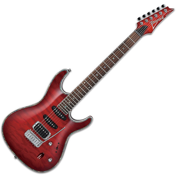 Ibanez SA360QM SA Series Electric Guitar, Trans Red Burst - Ex