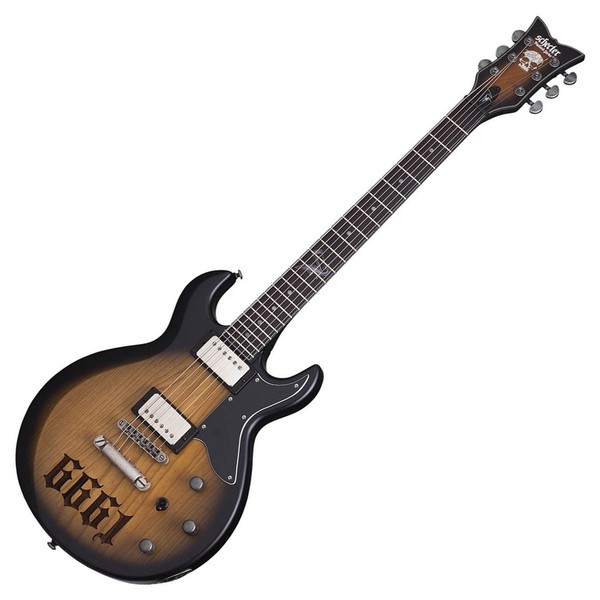 DISC Schecter Zacky Vengeance ZV 6661, Aged Black Burst at Gear4music