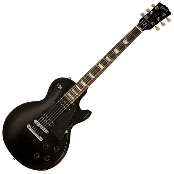 DISC Gibson Les Paul Studio, Satin Ebony Guitar at Gear4music