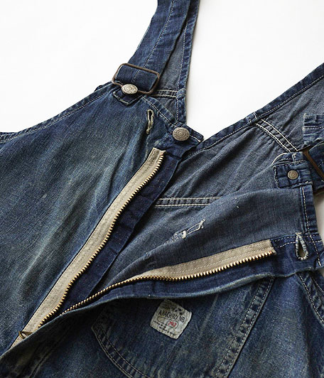 ANACHRONORM Damaged Denim Overalls [INDIGO] - Fresh Service