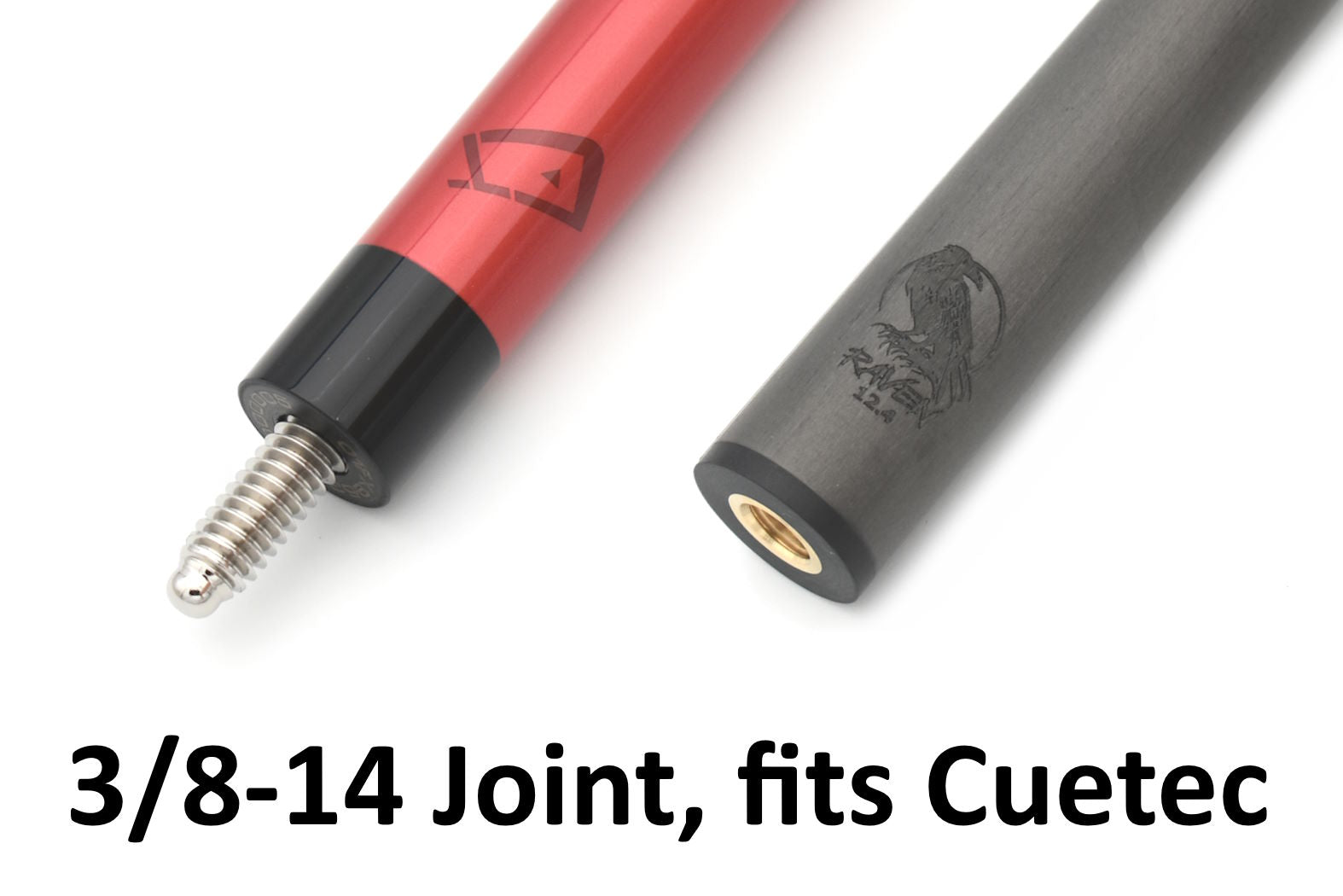 Carbon Fiber Shaft 3/8-14 (Fits Cuetec) - 12.4mm – RAVEN CUES