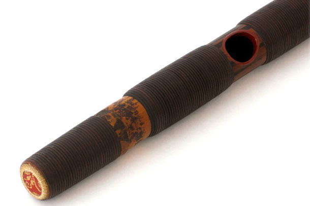 連雅屋 / 神楽笛（八幡内匠作）煤竹籐巻