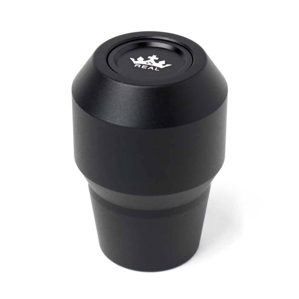 リバースロック対応リアルカーボン＆アルミシフトノブ REAL アルミ製シフトノブ リバースロックタイプ マットブラック